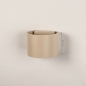 Foto 75282-1 maatindicatie: Halfronde UP en Down wandlamp in beige met verstelbare lichtbundels
