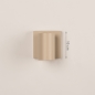 Foto 75283-1 maatindicatie: Beige wandlamp met schakelaar zonder snoer