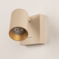 Foto 75283-10: Beige wandlamp met schakelaar zonder snoer