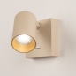 Foto 75283-11: Beige wandlamp met schakelaar zonder snoer