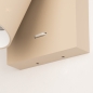 Foto 75283-14: Beige wandlamp met schakelaar zonder snoer