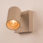Foto 75283-19: Beige wandlamp met schakelaar zonder snoer
