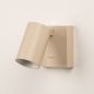 Foto 75283-3: Beige wandlamp met schakelaar zonder snoer