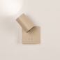 Foto 75283-7: Beige wandlamp met schakelaar zonder snoer