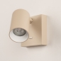 Foto 75283-8: Beige wandlamp met schakelaar zonder snoer