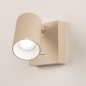 Foto 75283-9: Beige wandlamp met schakelaar zonder snoer