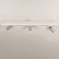 Foto 75287-1 maatindicatie: Luxe spanningsrail basisset in het beige met drie spot, zelf samen te stellen