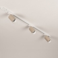 Foto 75287-10 sfeerfoto_uit: Luxe spanningsrail basisset in het beige met drie spot, zelf samen te stellen
