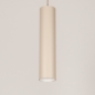 Foto 75297-4: Beige zylinderförmige GU10-Hängeleuchte für Schienensysteme