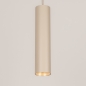Foto 75297-5: Beige zylinderförmige GU10-Hängeleuchte für Schienensysteme
