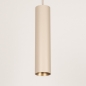 Foto 75297-6: Beige zylinderförmige GU10-Hängeleuchte für Schienensysteme