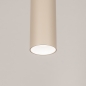 Foto 75297-7: Beige zylinderförmige GU10-Hängeleuchte für Schienensysteme