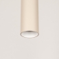 Foto 75297-8: Beige zylinderförmige GU10-Hängeleuchte für Schienensysteme