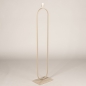 Foto 75301-2: Beige vloerlamp frame met open ovale vorm zonder kap