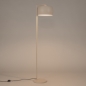 Foto 75303-3: Vloerlamp in mat beige van metaal met ronde kap E27