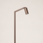Foto 75305-6: Staande leeslamp in koffiekleur met GU10 fitting en koker als kap
