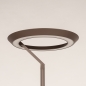 Foto 75306-10: Moderne led uplighter vloerlamp zonder leeslamp, dimbaar met touchdimmer 