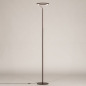 Foto 75306-2: Moderne led uplighter vloerlamp zonder leeslamp, dimbaar met touchdimmer 