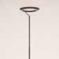 Foto 75306-7: Moderne led uplighter vloerlamp zonder leeslamp, dimbaar met touchdimmer 