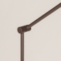 Foto 75314-12: Oplaadbare led vloerlamp in koffiekleur met knikarm en usb kabel 