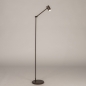 Foto 75314-2: Oplaadbare led vloerlamp in koffiekleur met knikarm en usb kabel 