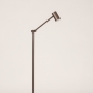Foto 75314-7: Oplaadbare led vloerlamp in koffiekleur met knikarm en usb kabel 