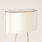 Foto 75316-1: Beige lampenkap van fluweel ovaal E27