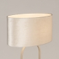 Foto 75316-2: Beige lampenkap van fluweel ovaal E27