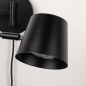 Foto 75318-6: Zwarte wandlamp met verstelbare knikarm GU10 