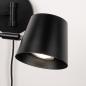 Foto 75318-7: Zwarte wandlamp met verstelbare knikarm GU10 