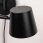 Foto 75318-8: Zwarte wandlamp met verstelbare knikarm GU10 