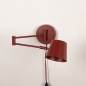 Foto 75320-3: Roodbruine wandlamp met verstelbare knikarm GU10 