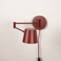 Foto 75320-5: Roodbruine wandlamp met verstelbare knikarm GU10 