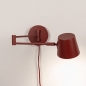 Foto 75320-6: Roodbruine wandlamp met verstelbare knikarm GU10 