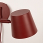 Foto 75320-7: Roodbruine wandlamp met verstelbare knikarm GU10 