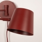 Foto 75320-9: Roodbruine wandlamp met verstelbare knikarm GU10 
