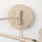 Foto 75324-4: Beige Wandleuchte mit verstellbarem Gelenkarm und GU10-Fassung