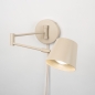 Foto 75324-7: Beige Wandleuchte mit verstellbarem Gelenkarm und GU10-Fassung