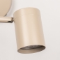 Foto 75325-5: Beige wandlamp met verstelbare knikarm kokerspot GU10 