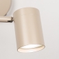 Foto 75325-6: Beige wandlamp met verstelbare knikarm kokerspot GU10 