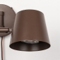 Foto 75328-6: Bruine wandlamp met verstelbare knikarm GU10 