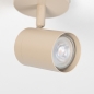 Foto 75330-8: Beige opbouwspot met ronde plafondplaat