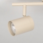 Foto 75331-12: Beige 2-lichts opbouwspot met ronde plafondplaat