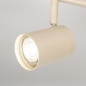 Foto 75332-13: Beige 3-lichts opbouwspot met ronde plafondplaat