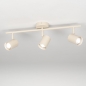 Foto 75332-2: Beige 3-lichts opbouwspot met ronde plafondplaat