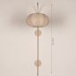 Foto 75336-1: Japandi Wandleuchte mit Bogen und Lampion-Lampenschirm E27