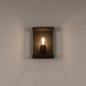 Foto 75365-4: Moderne braune Außenwandleuchte mit Glas IP44 – E27 Fassung