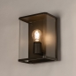 Foto 75365-5: Moderne braune Außenwandleuchte mit Glas IP44 – E27 Fassung