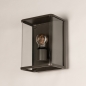 Foto 75365-6: Moderne braune Außenwandleuchte mit Glas IP44 – E27 Fassung