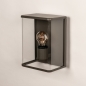 Foto 75365-7: Moderne braune Außenwandleuchte mit Glas IP44 – E27 Fassung